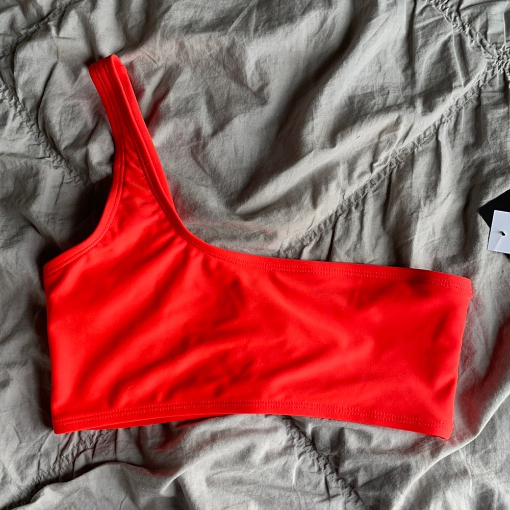 bright orange pacsun bikini top